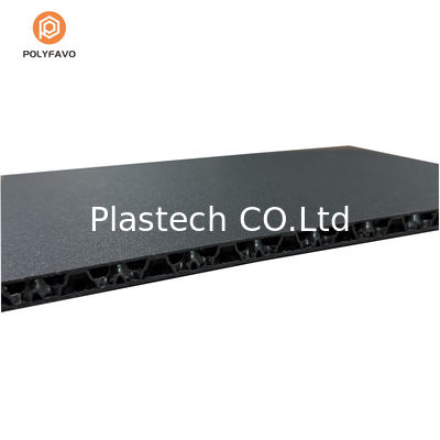 Ακατέργαστη υφή 10mm Μαύρο PP Honeycomb Board για την περίπτωση πτήσης