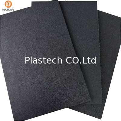 Ακατέργαστη υφή 10mm Μαύρο PP Honeycomb Board για την περίπτωση πτήσης