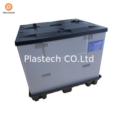 1200x1000x900mm Εναρμονίσιμη συσκευασία HDPE με διαφανές πλαστικό μανίκι