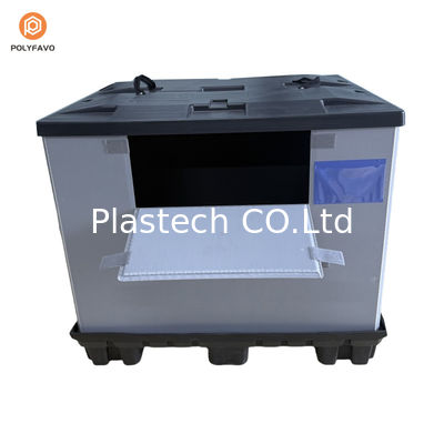 1200x1000x900mm Εναρμονίσιμη συσκευασία HDPE με διαφανές πλαστικό μανίκι