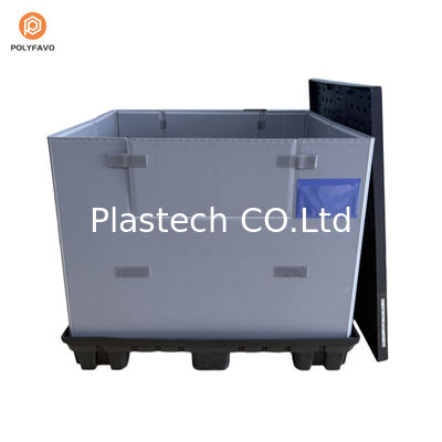1200x1000x900mm Εναρμονίσιμη συσκευασία HDPE με διαφανές πλαστικό μανίκι