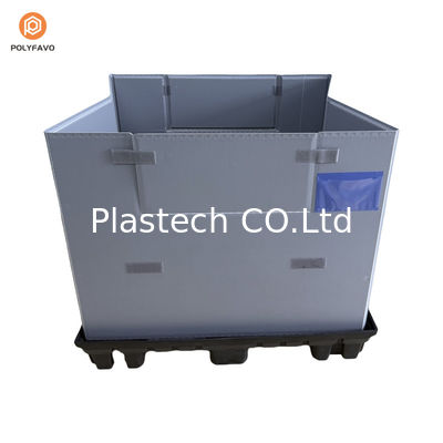 1200x1000x900mm Εναρμονίσιμη συσκευασία HDPE με διαφανές πλαστικό μανίκι