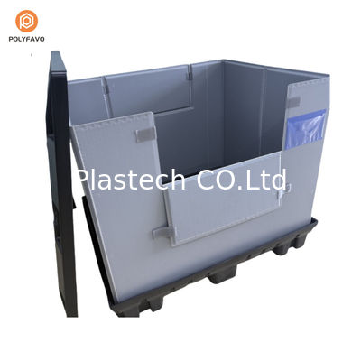 1200x1000x900mm Εναρμονίσιμη συσκευασία HDPE με διαφανές πλαστικό μανίκι
