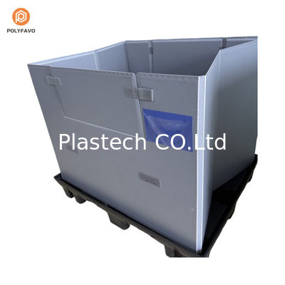 1200x1000x900mm Εναρμονίσιμη συσκευασία HDPE με διαφανές πλαστικό μανίκι