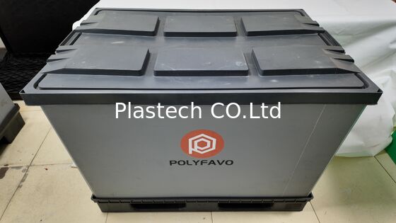 Κιβώτιο αποθήκευσης 1200x800mm για μεταφορά, πλαστικό κιβώτιο συσκευασίας με μανίκι παλέτας, αναδιπλούμενο κιβώτιο περιστροφής